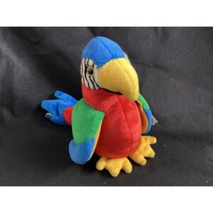 Ty 4197 Beanie Baby Jabber The Parrot Tropical Bird - New With Tags